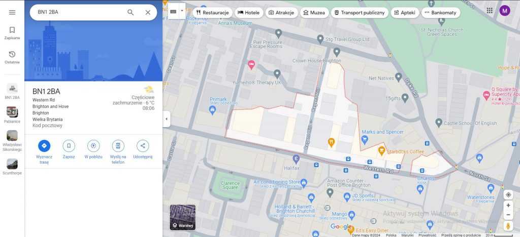 sprawdzenie kodu pocztowego